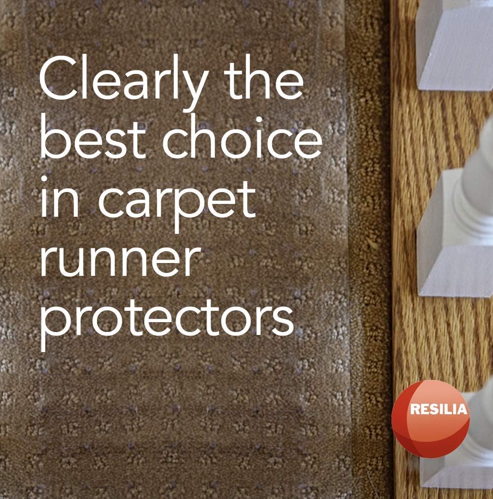 Clear Vinyl Plastic Floor Runner Protector 27 Inches Wide x 12 Feet Long J86679