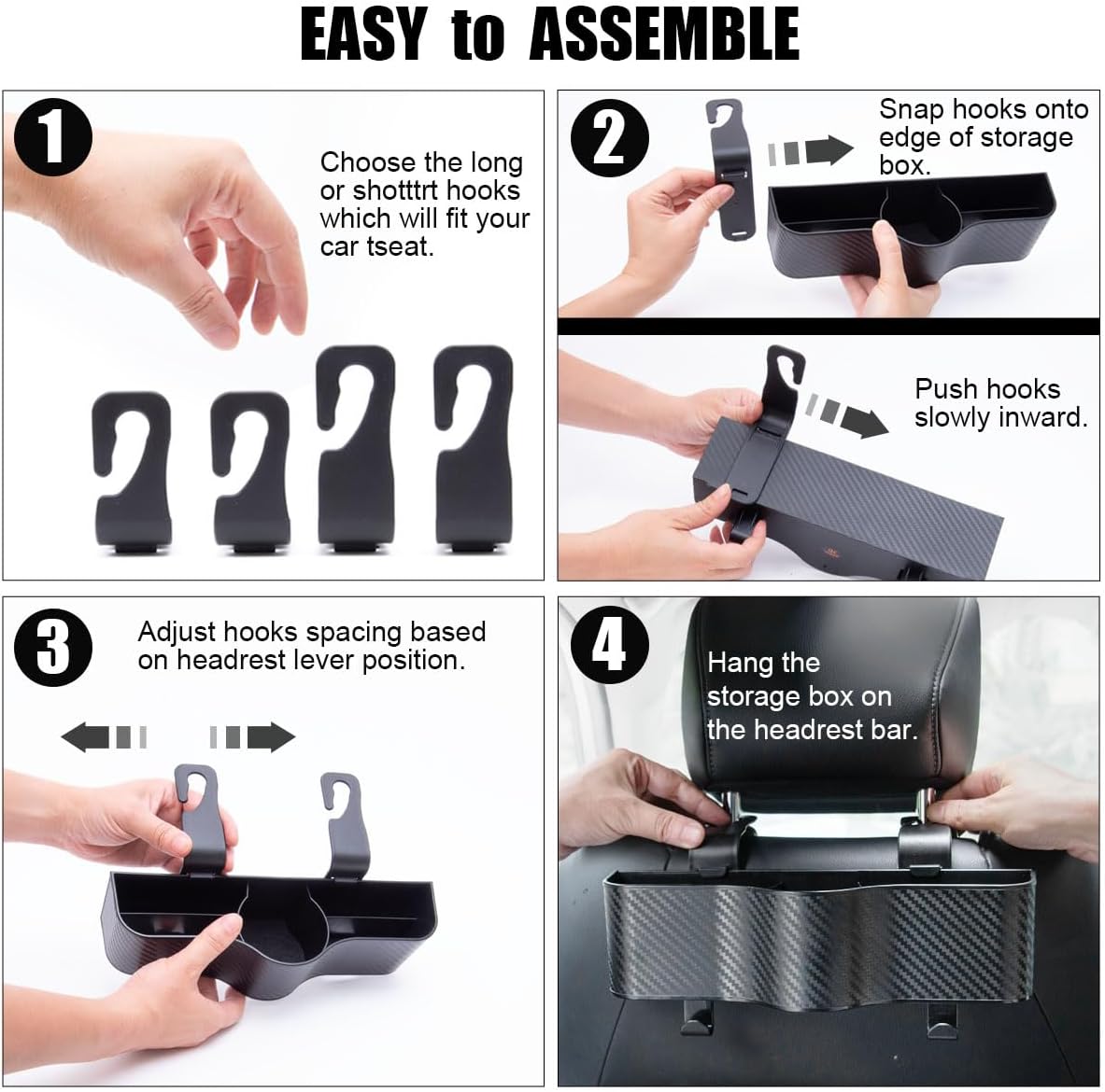 Car Backseat Organizer with Cup Holder and Storage Y183