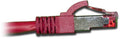 Cat6a SSTP LSZH Ethernet Cables, 1 ft Red (25 Pack) Q959725