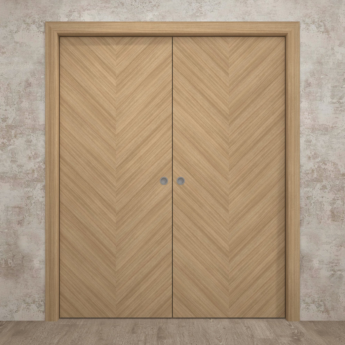Solid Wood Sliding French Double Pocket Doors 36 x 80 inches H8479
