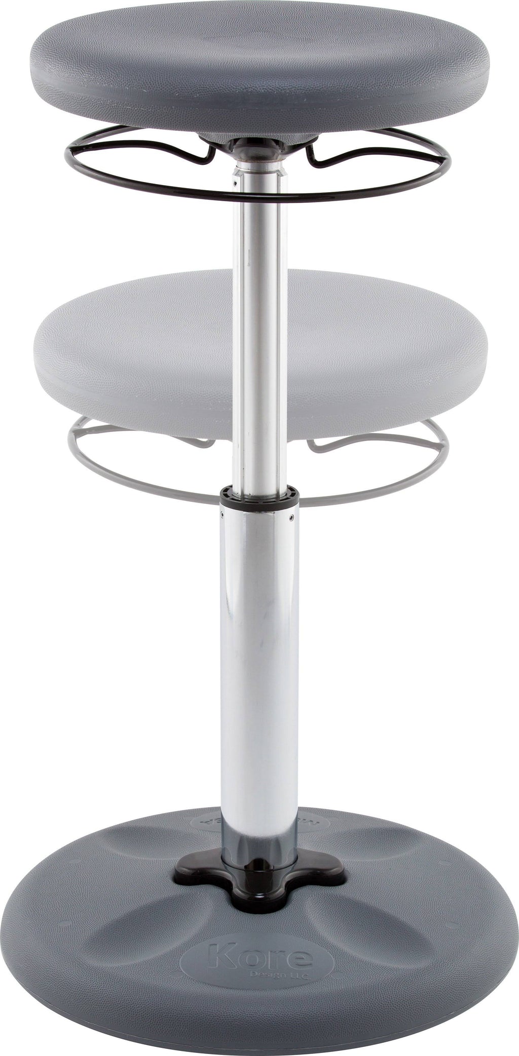 Grey Adjustable Wobble Chair U296086