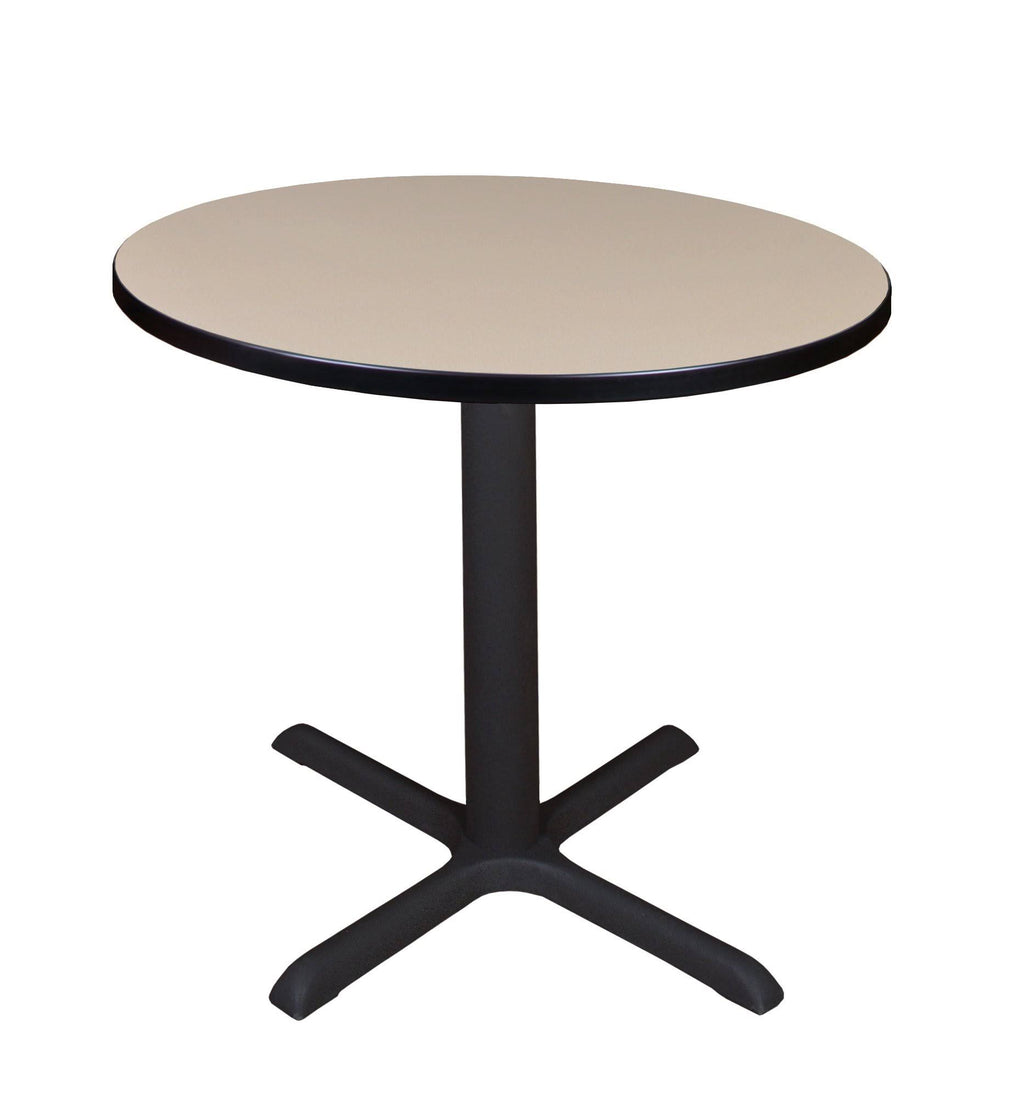 Beige Round Breakroom Table D163