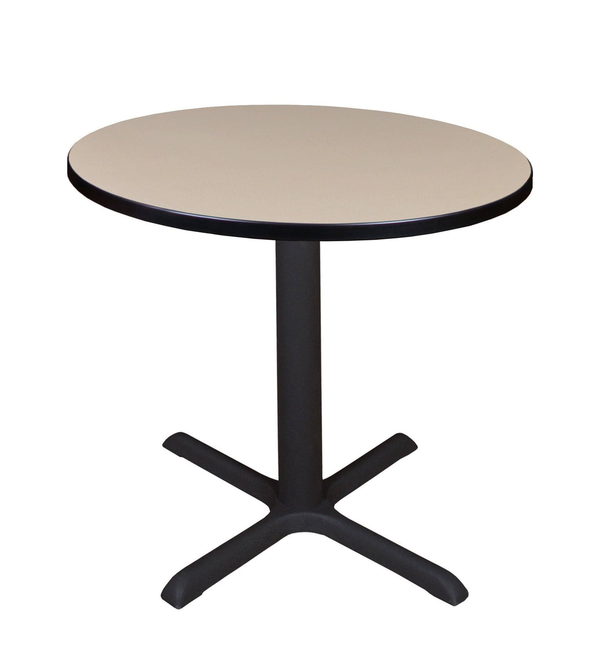 Beige Round Breakroom Table D163