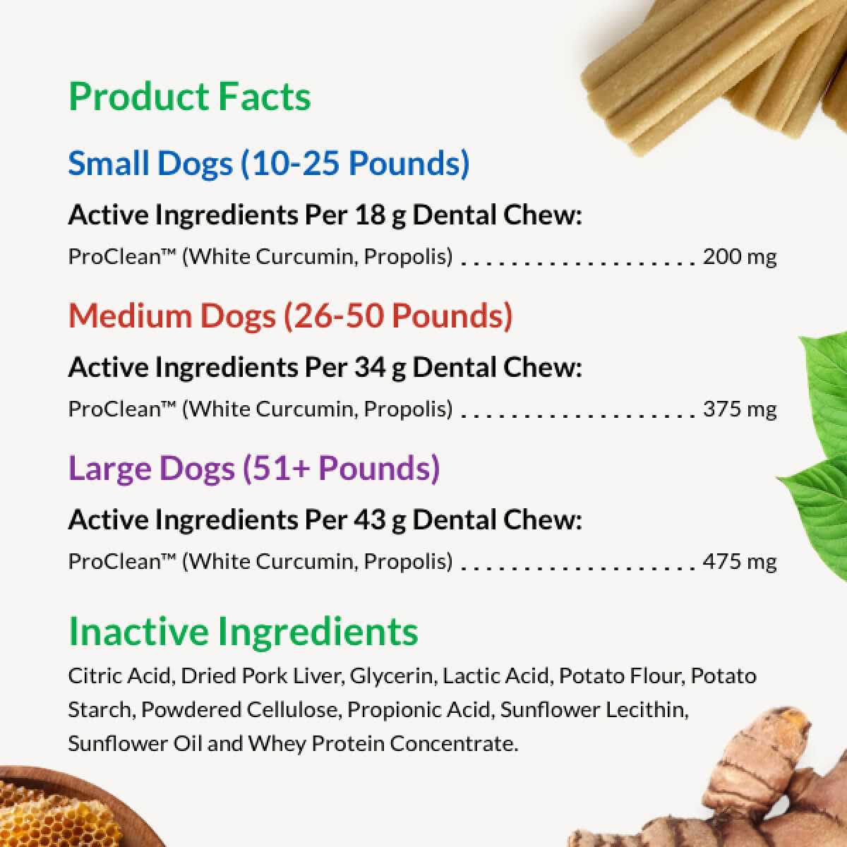 All Natural Canine Dental Chews Sticks V653153