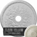 Grape Ceiling Medallion, Hand-Painted Clear Yellow N9978