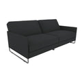 Grey Linen Convertible Futon Y9610