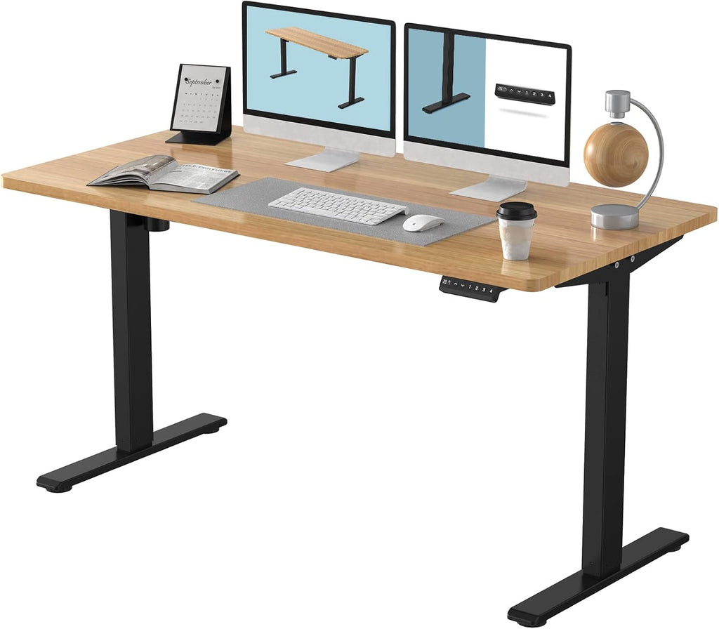 Electric Height Adjustable Standing Desk 48 x 24 Inches White B926