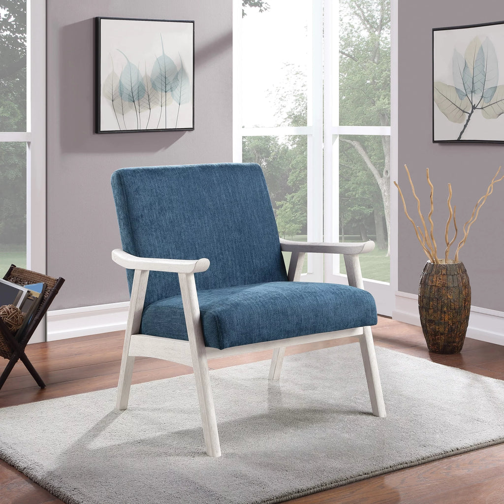 Navy Fabric Armchair X449