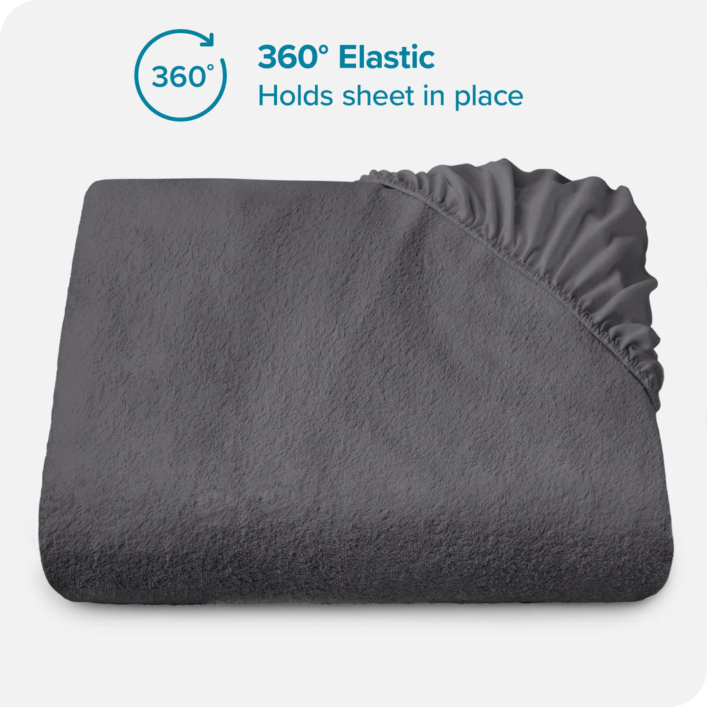 Twin XL Gray Waterproof Mattress Protector Y2377
