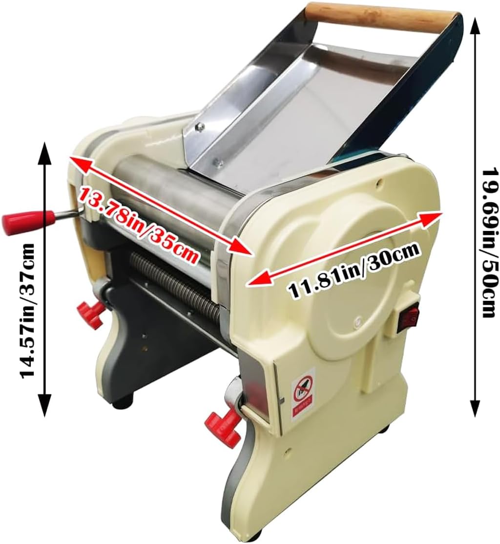 110V Electric Stainless Steel Pasta Maker Noodle Machine with 3mm Round Knife R565