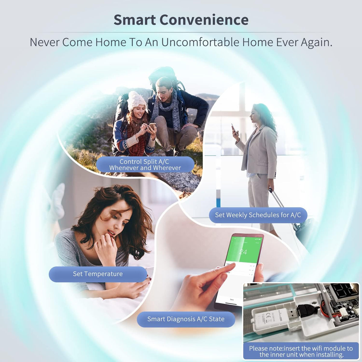 12,000 BTU WiFi Enabled Ductless Mini Split Air Conditioner X59983