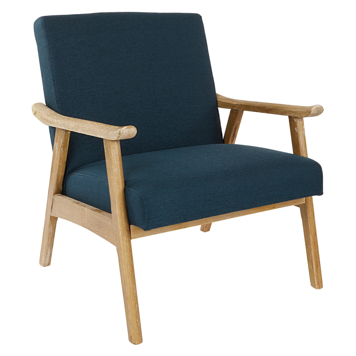 Navy Fabric Armchair X449