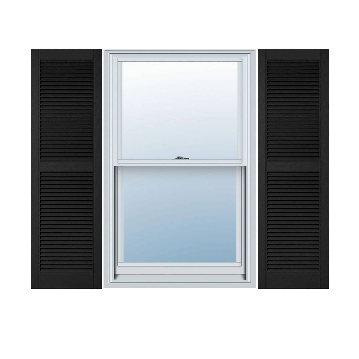 18x22W x 48x22H Vinyl Louver Shutters E60445