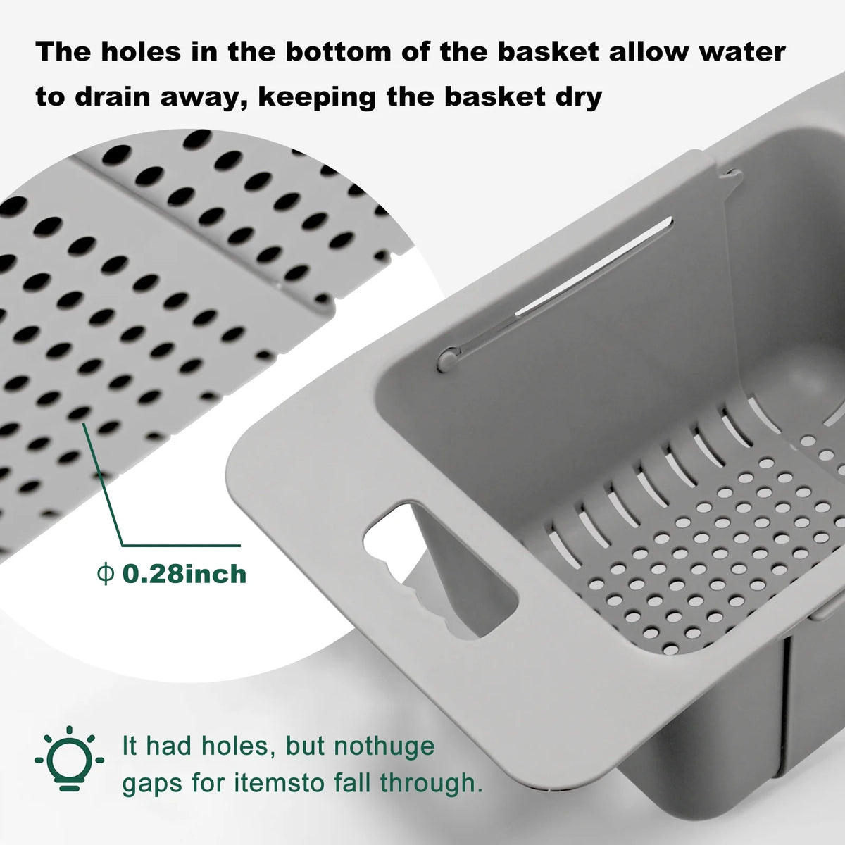Adjustable Freezer Baskets with Handle Q50288