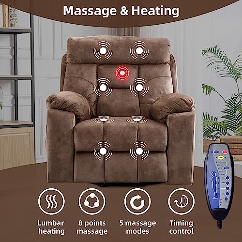 Camel Large Power Lift Recliner Chair with Massage and Heat A504