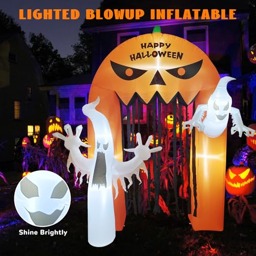 8FT Halloween Inflatable Archway with LED Lights N16888
