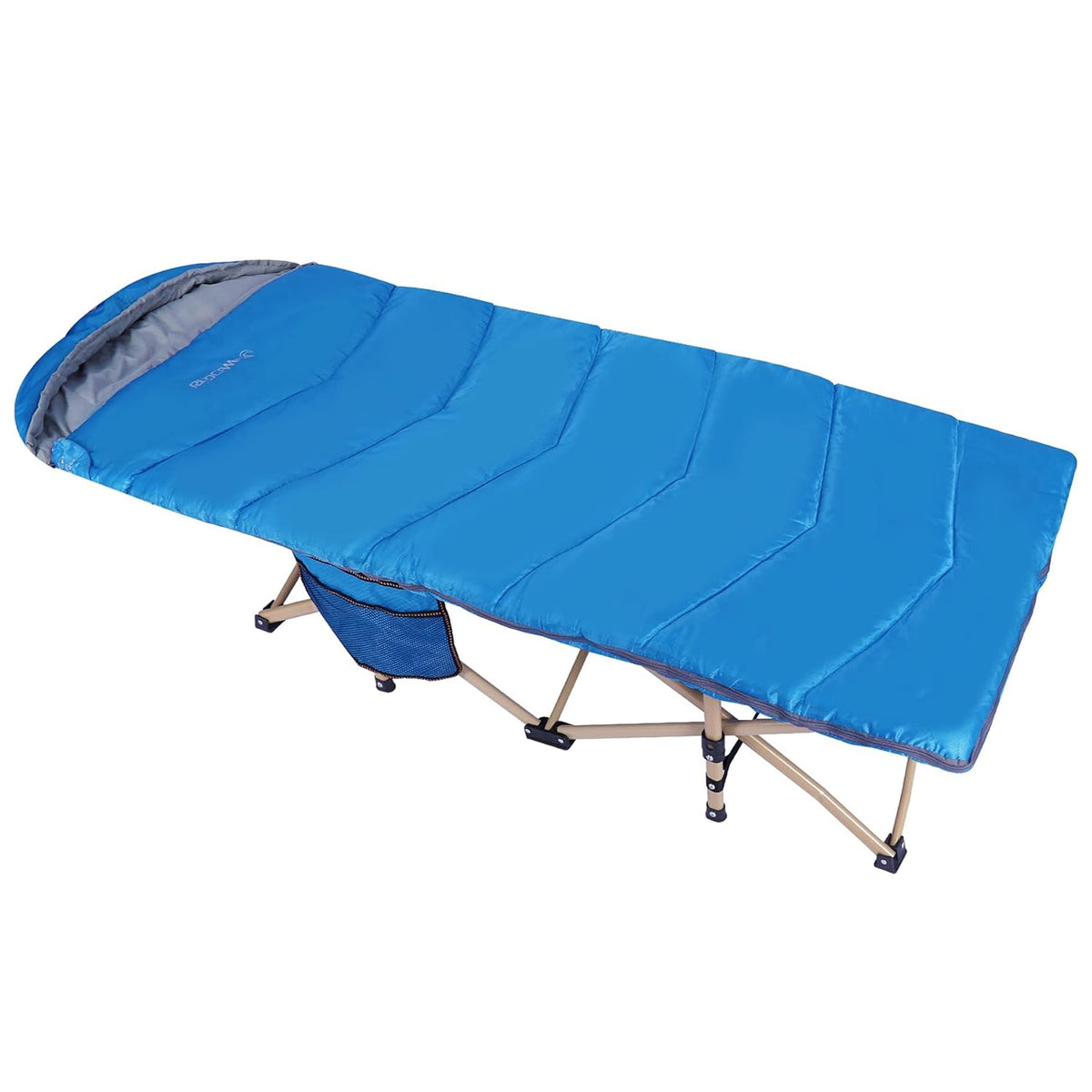 Kids Cot for Sleeping 5-10, Portable Folding Toddler Cot Bed, Blue 53x26 Z931