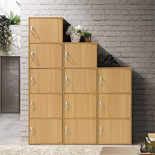 4 Shelf 4 Door Bookcase in Beech G920836