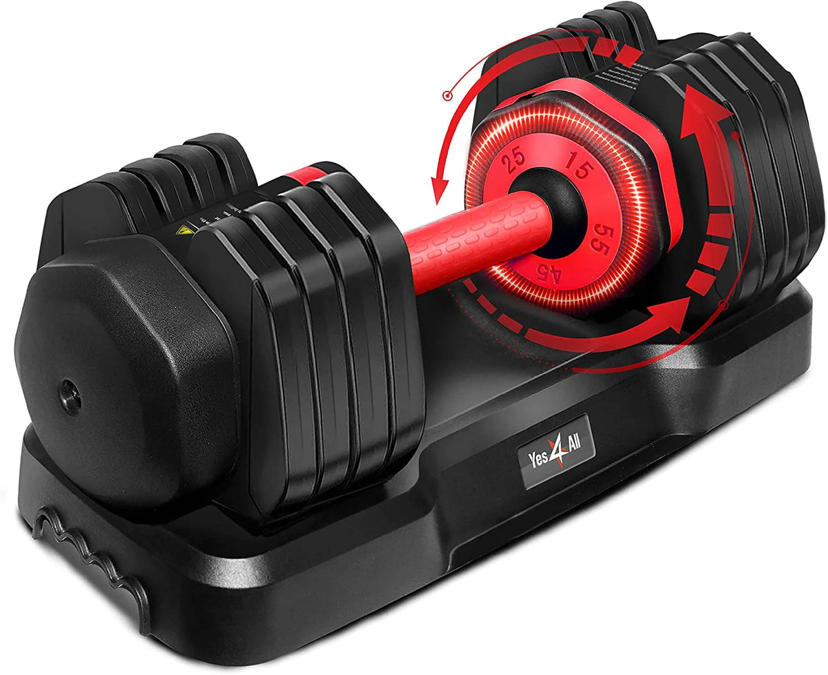 Adjustable Dumbbell 15-55 Black Single I256049