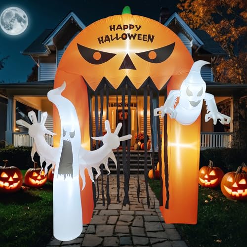 8FT Halloween Inflatable Archway with LED Lights N16888