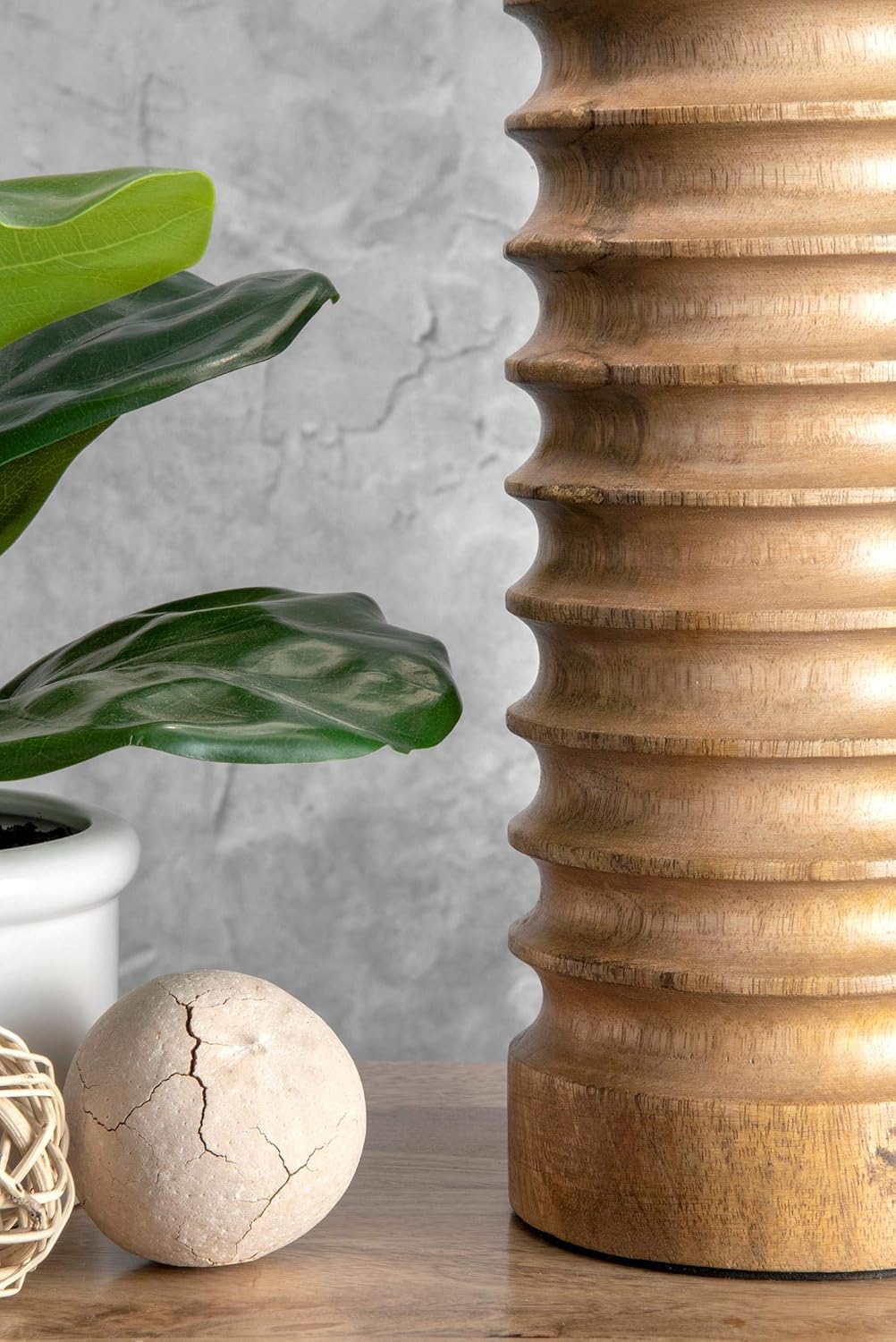 Wood Table Lamp W154
