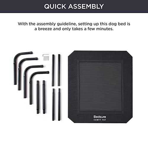 Large Elevated Cooling Outdoor Dog Bed Q948180