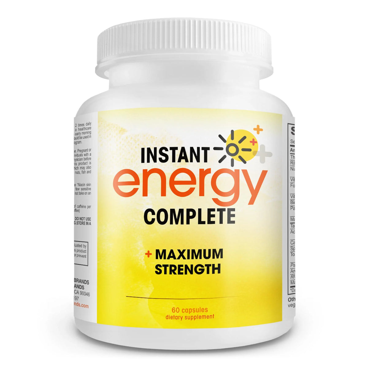 Vegan Energy and Focus Supplement 60 Capsules D325709