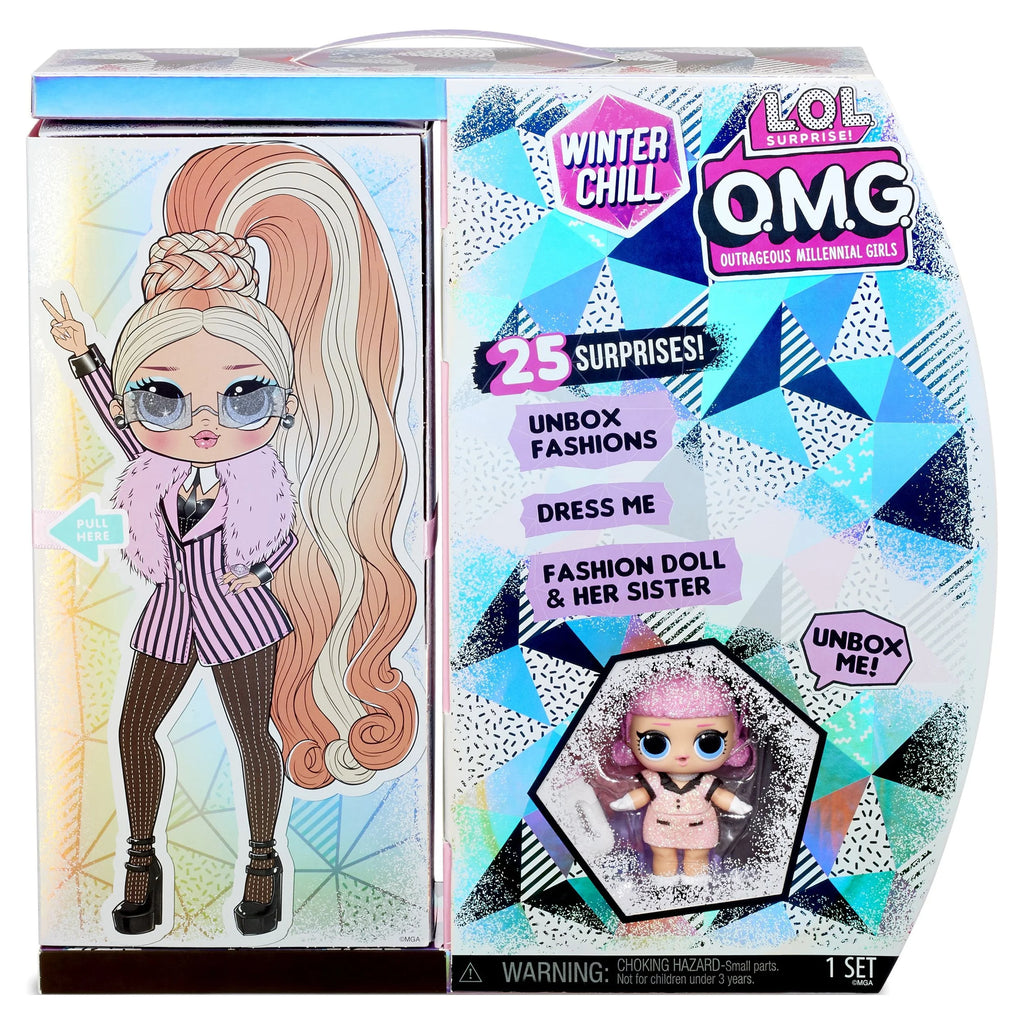 Winter Chill Big Wig Fashion Doll & Madame Queen Doll With 25 Surprises L41909