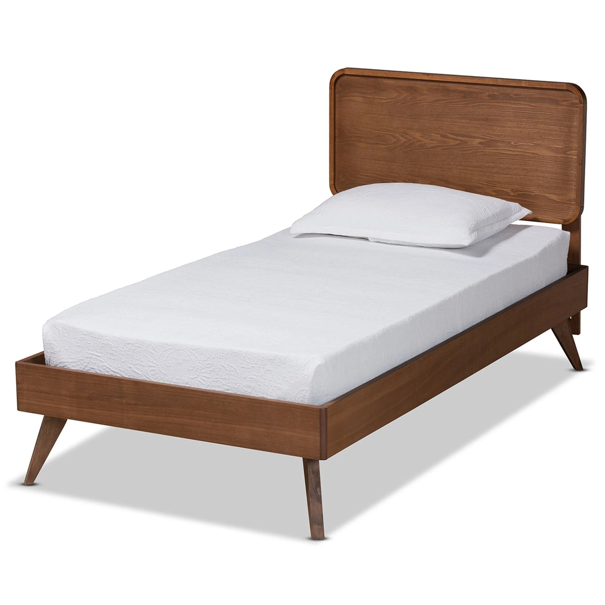 Wood Twin Size Platform Bed J4364