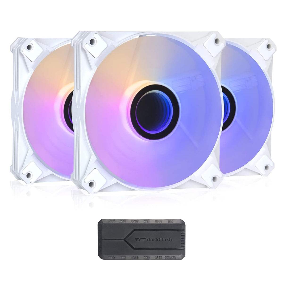 120mm ARGB PWM Case Fans 5Packs Black A292