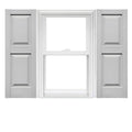 Raised Panel Vinyl Shutters 1 Pair 14.75 x 80 Paintable Q6638