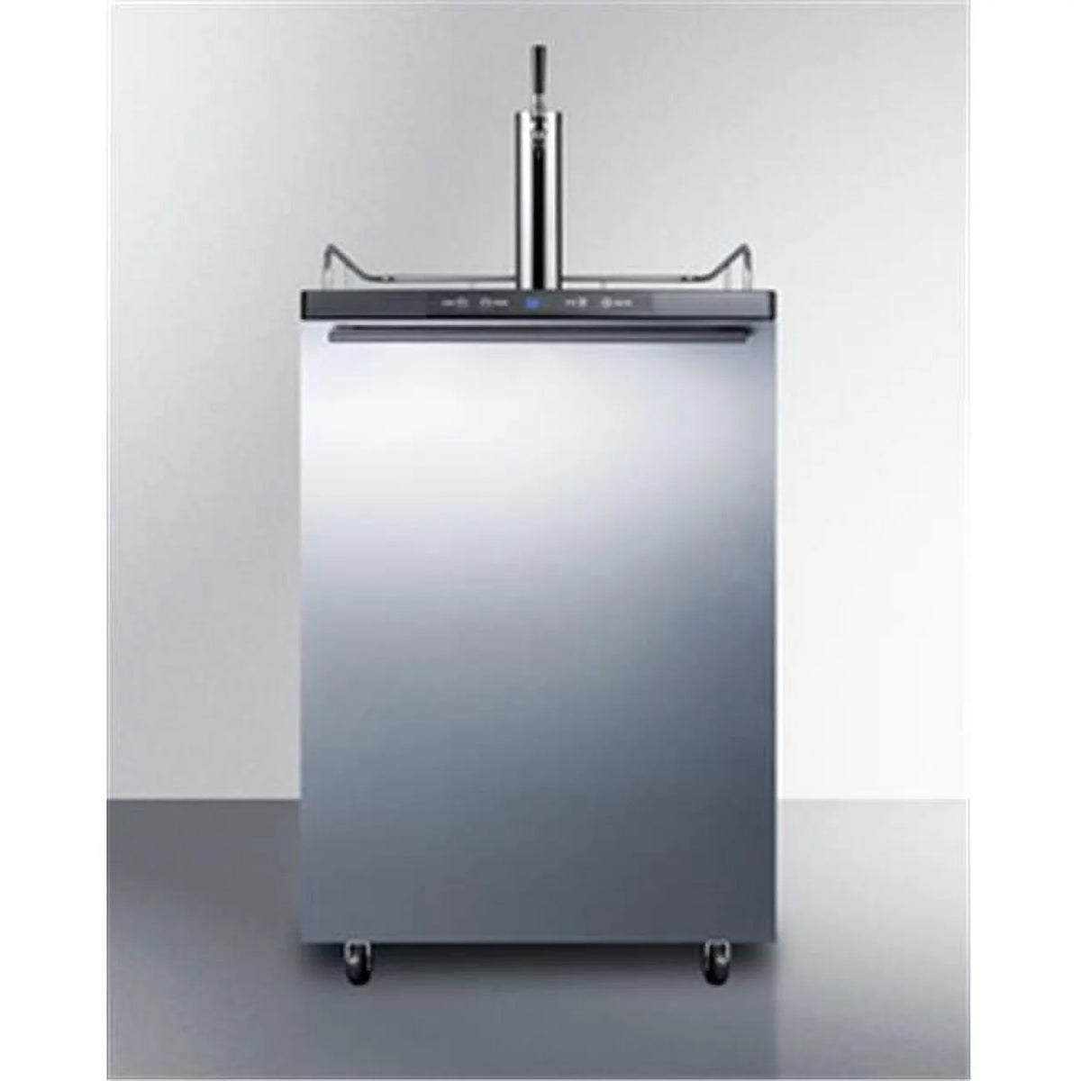 Freestanding Beer Dispenser with Digital Thermostat and Stainless Steel Door H53643