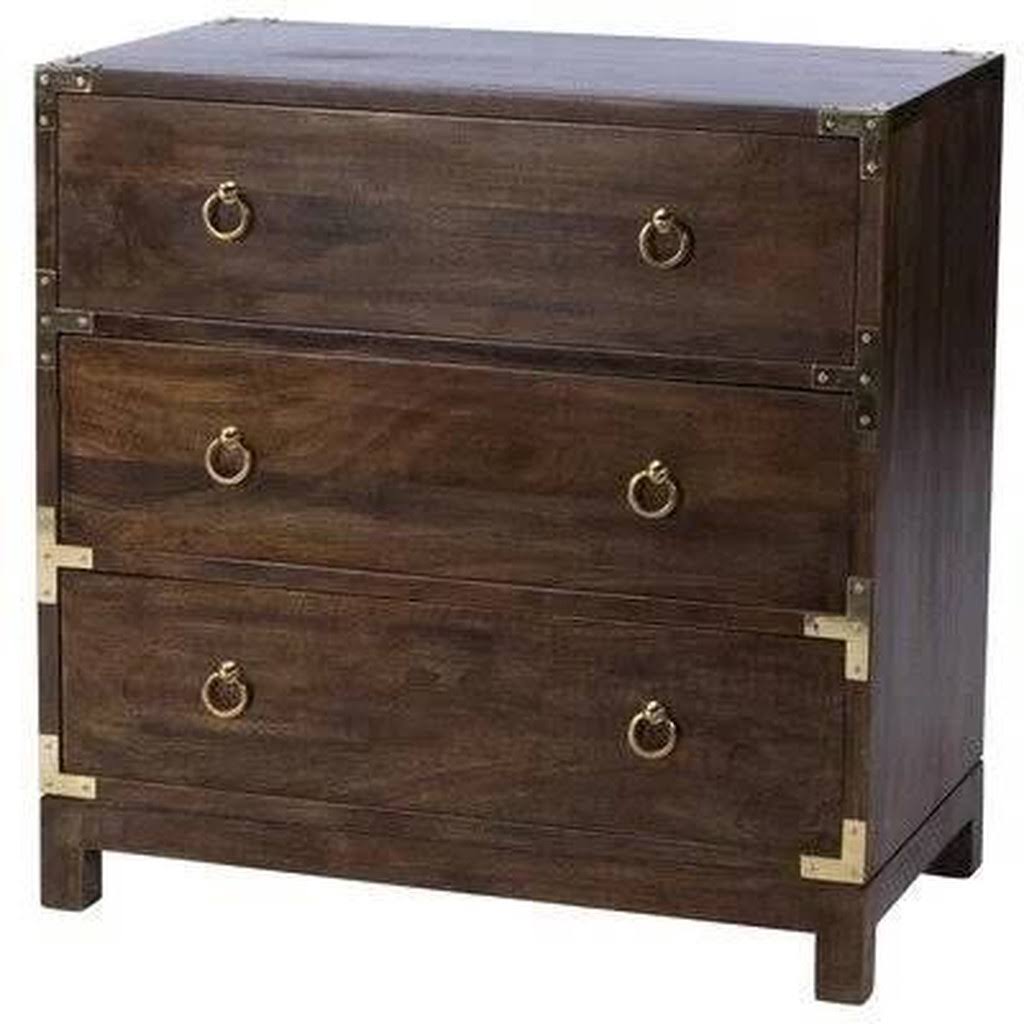 3 Drawer Accent Chest Brown C3638