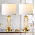 Set of 2 Table Lamps with USB Ports H19717