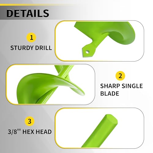 3" x 24" Garden Auger Drill Bit B3032