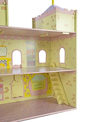 Wooden Fairytale Castle on Lazy Susan D6893
