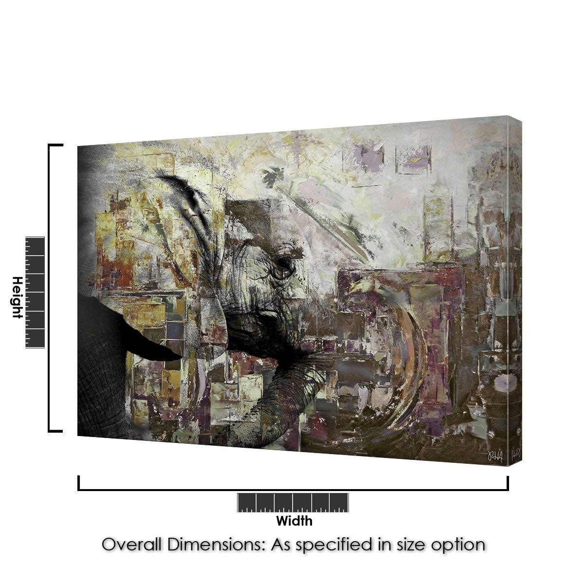 Abstract Animal Canvas Art 40x22 W x 30x22 H G947