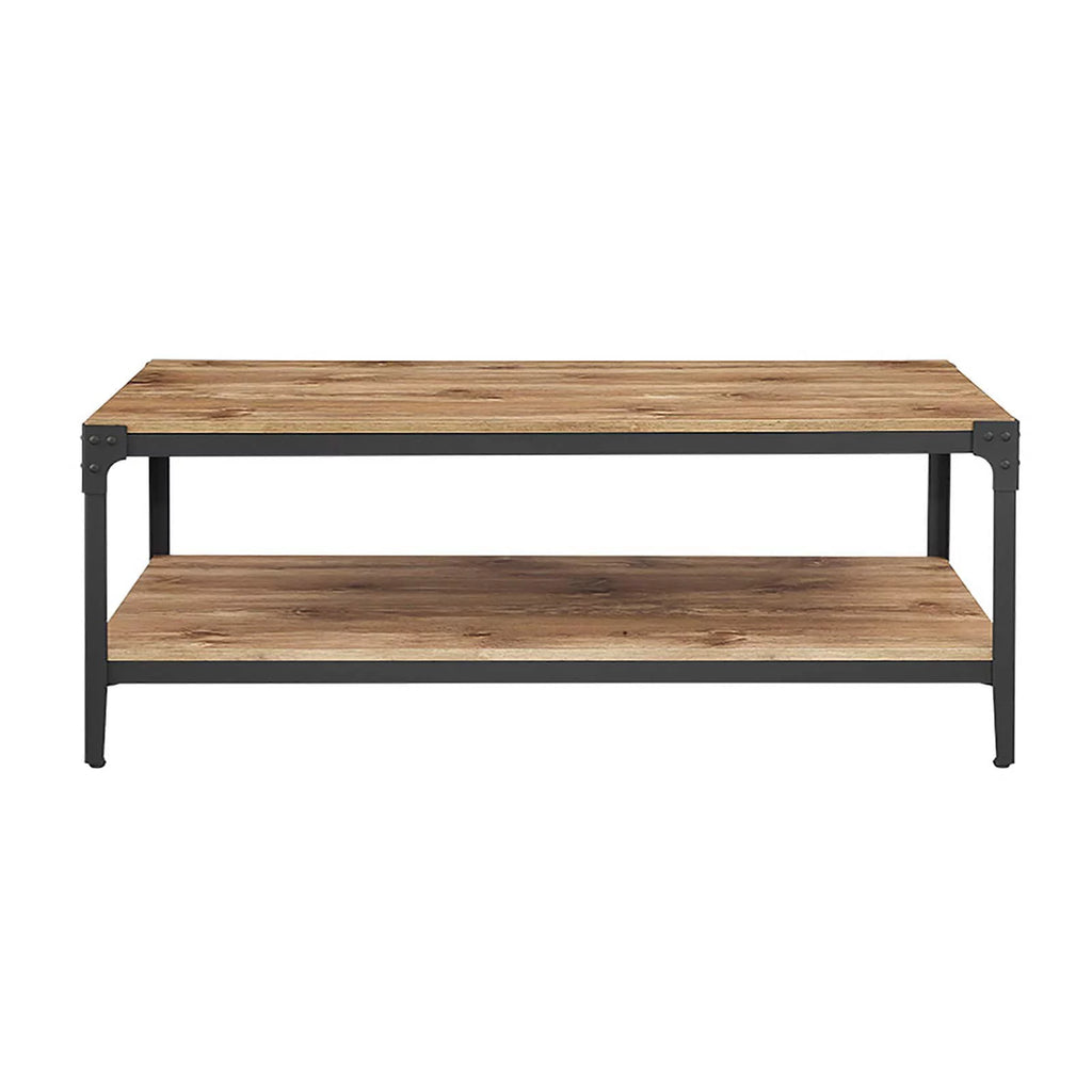 Rustic Metal and Wood Coffee Table K96000