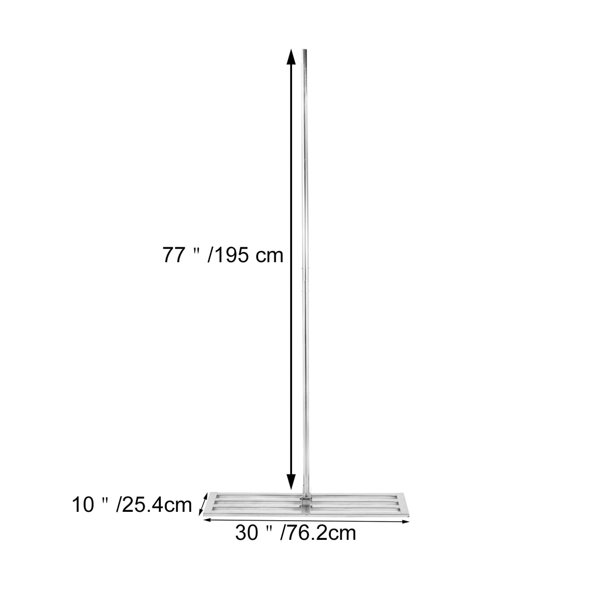 30 x 10in Stainless Steel Lawn Leveling Rake with 77 in Handle M77982