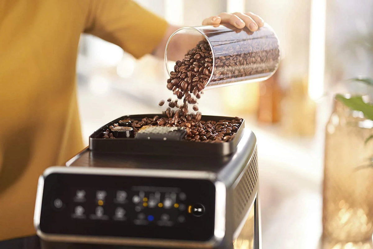 Black Fully Automatic Espresso Machine with LatteGo E75732