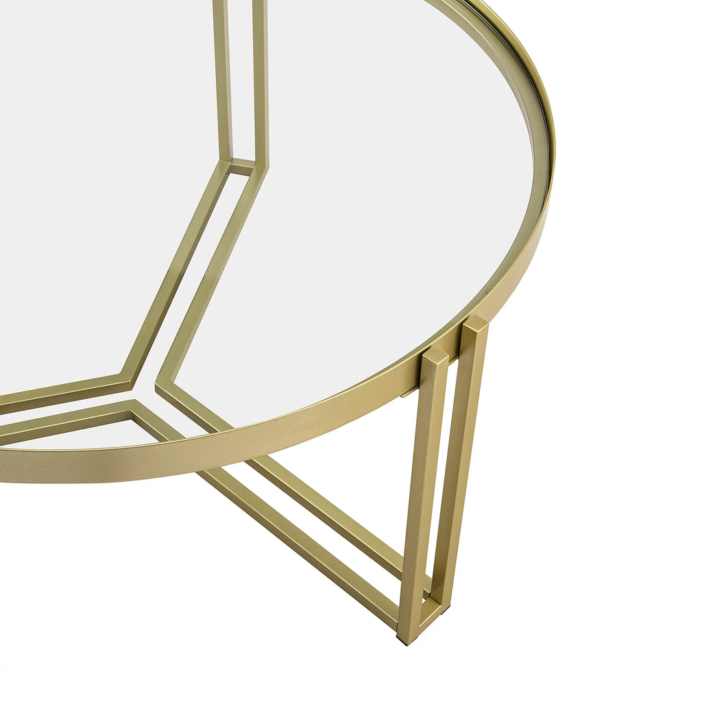 Round Glass Coffee Table P56697