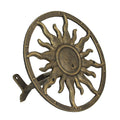 Bronze Cast Iron Sun Wall Mount Garden Hose Hanger X479