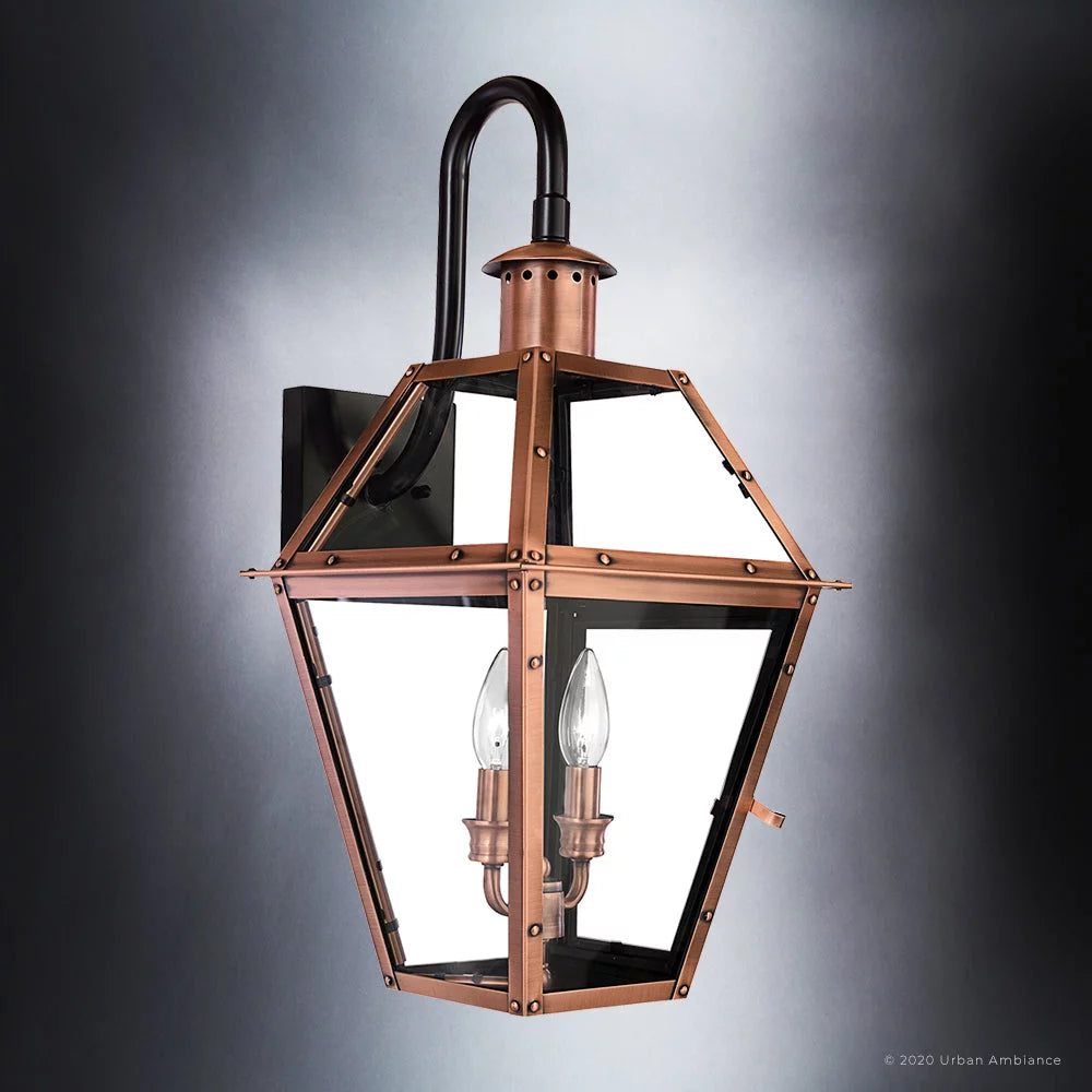 Outdoor Wall Sconce with Clear Glass O53725