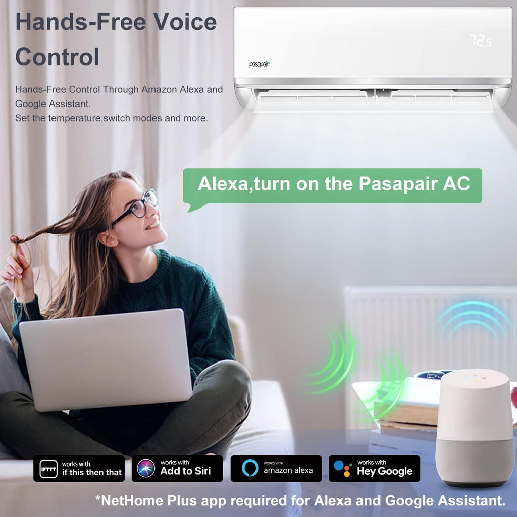 12,000 BTU WiFi Enabled Ductless Mini Split Air Conditioner X59983