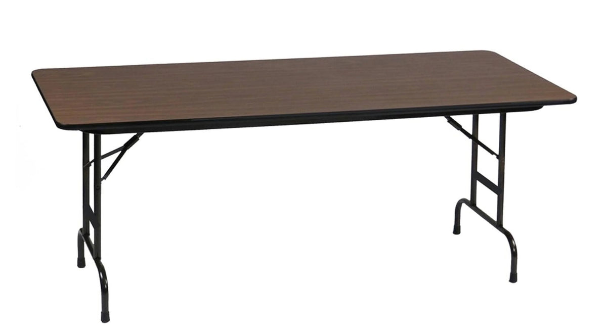 Adjustable Height Folding Table, Walnut D713067