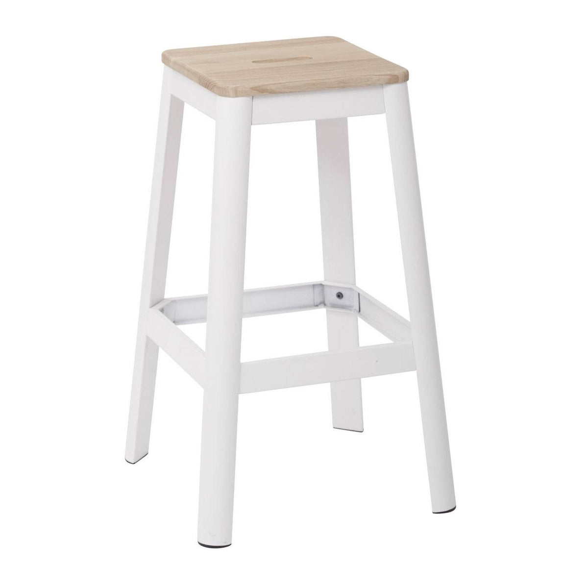 Frosted Cappuccino Metal Barstool G749541