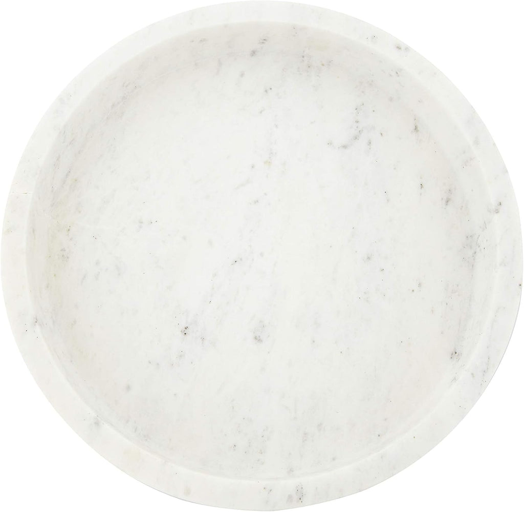 8 Round Carved Marble Tray T97255