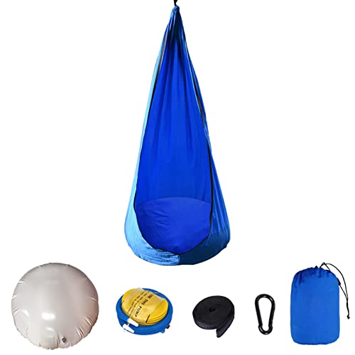 Pink Pod Swing Seat Hanging Hammock Chair with Inflatable Pillow N269654