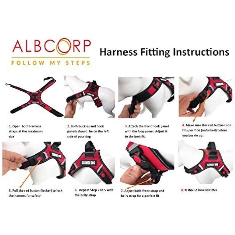 Service Dog Vest Harness Reflective Woven Polyester Nylon K258