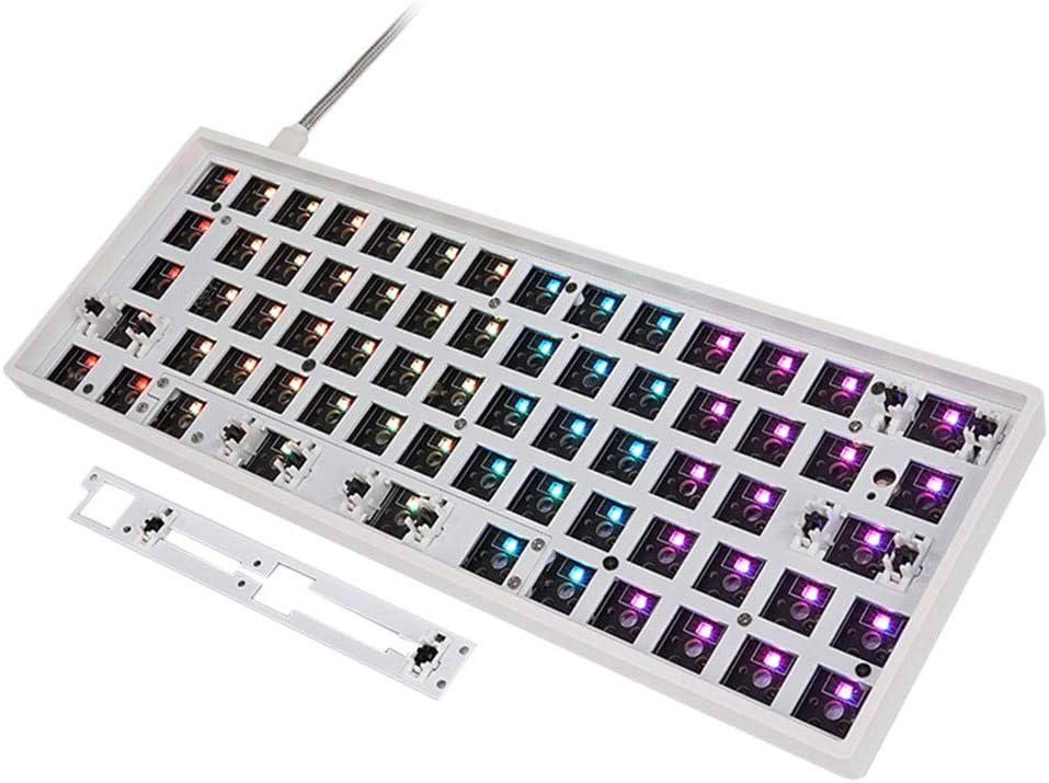 White Hotswap 60% Keyboard DIY Kit N305